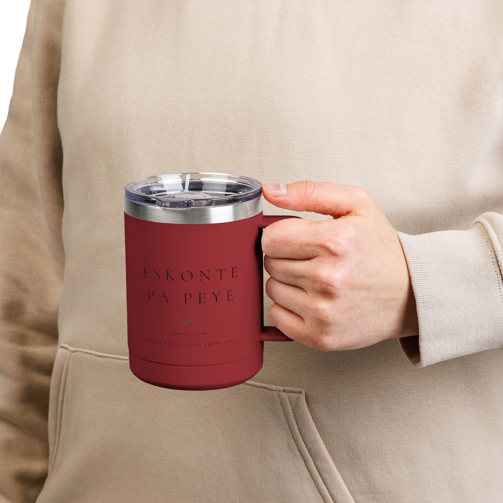 Eskonte pa Peye Coffee Mug, Motivational Tumbler, Gift for Coffee Lovers, Unique Drinkware for Home, Office, Birthday Present