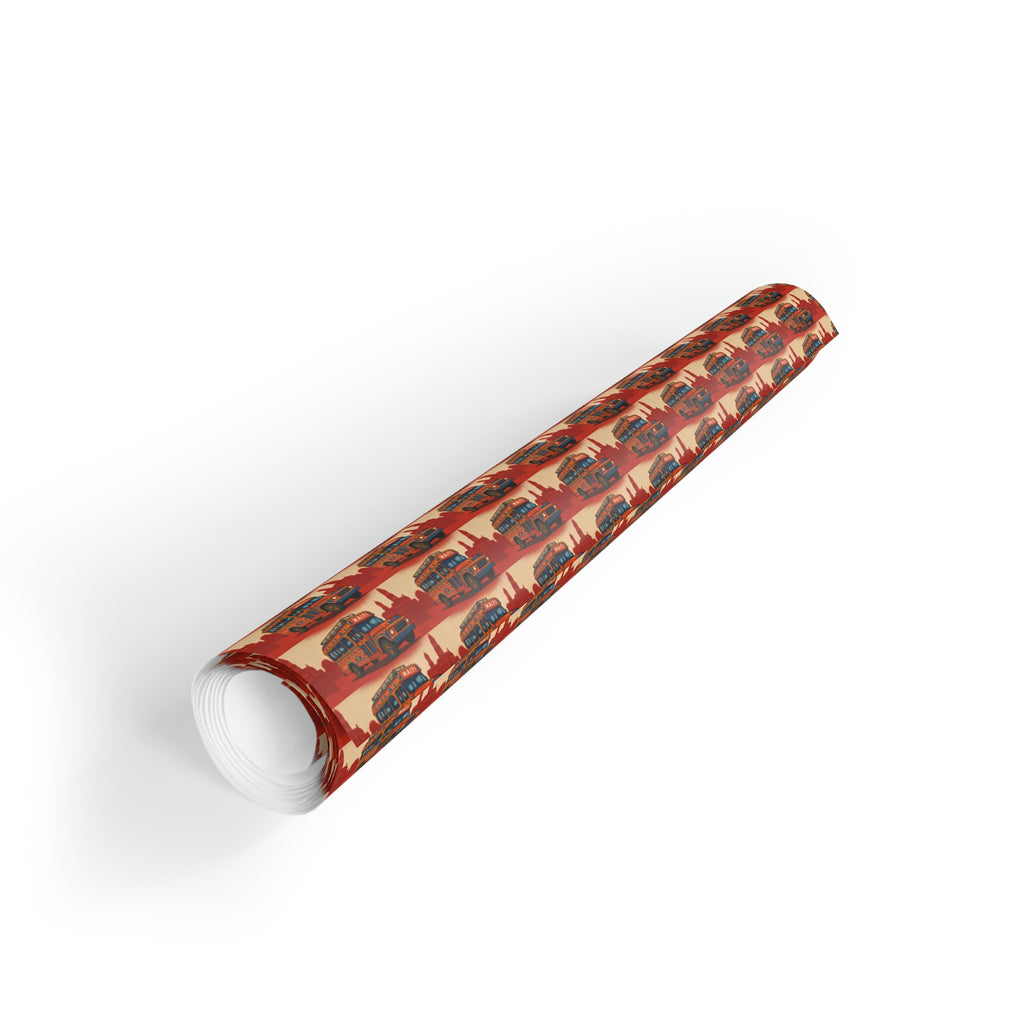 Ti Bwa Fouye Gift Wrapping Paper, Unique Holiday Wrap, Eco-Friendly Gift Wrap, Birthday, Christmas, Art-Inspired Packaging