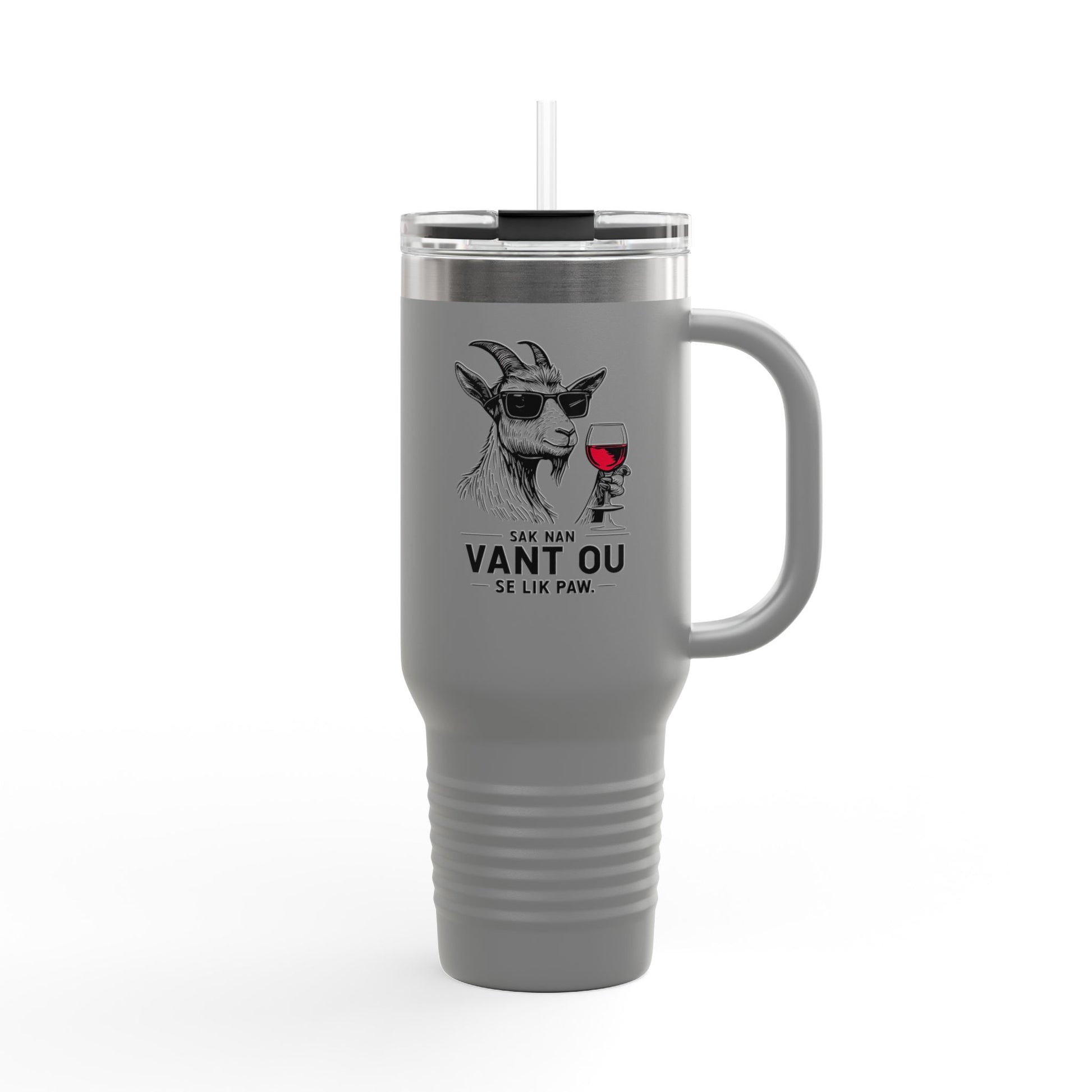 Zoe Kabrit Travel Mug - Funny Haitian Quote for Multiculturalism Aficionados, 40oz Insulated
