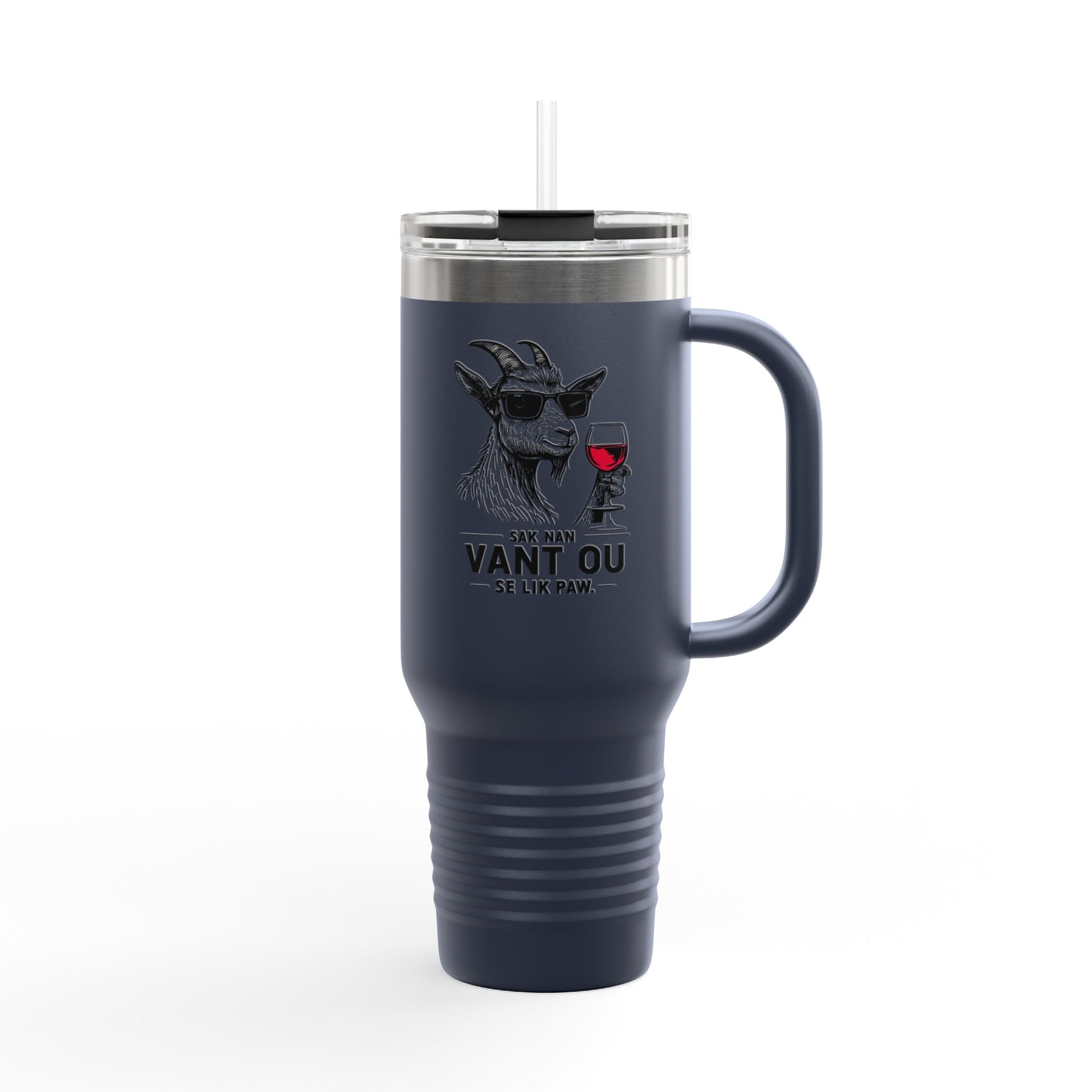 Zoe Kabrit Travel Mug - Funny Haitian Quote for Multiculturalism Aficionados, 40oz Insulated