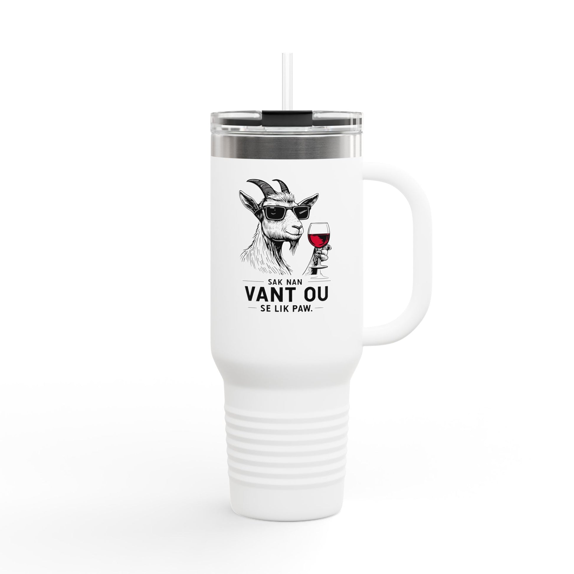 Zoe Kabrit Travel Mug - Funny Haitian Quote for Multiculturalism Aficionados, 40oz Insulated