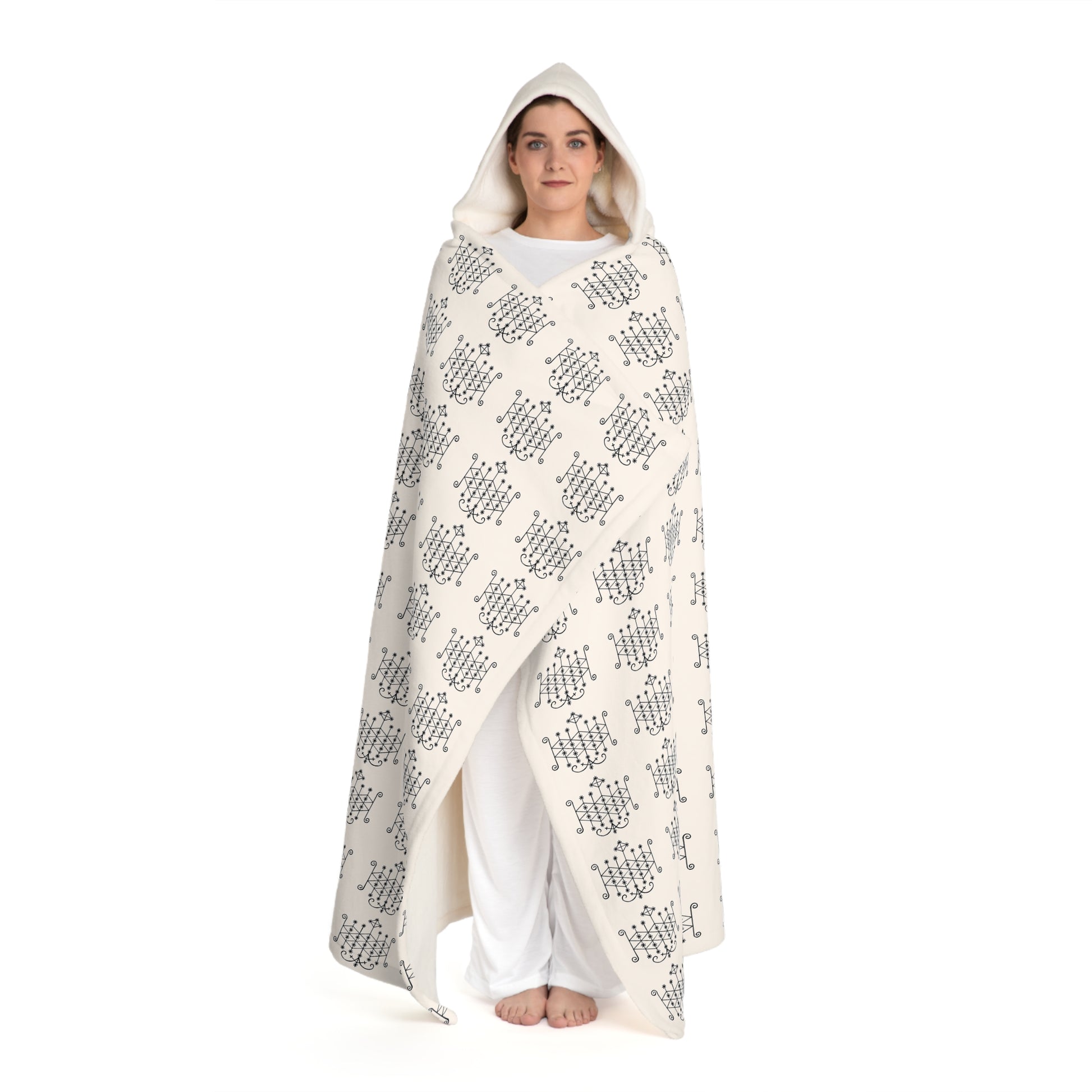 Lasirèn Hooded Sherpa Fleece Blanket