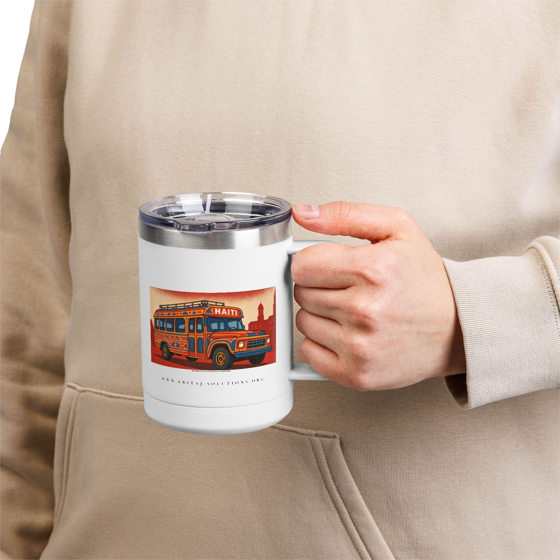 TapTap 1 Coffee Mug, Motivational Tumbler, Gift for Coffee Lovers, Unique Drinkware for Home, Office, Birthday Present