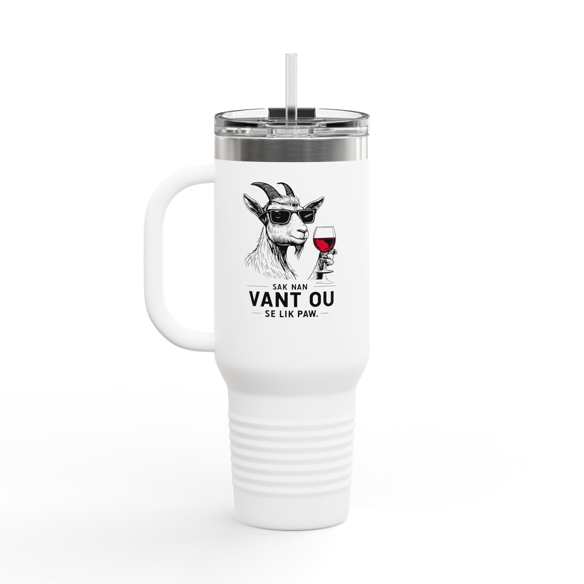 Zoe Kabrit Travel Mug - Funny Haitian Quote for Multiculturalism Aficionados, 40oz Insulated