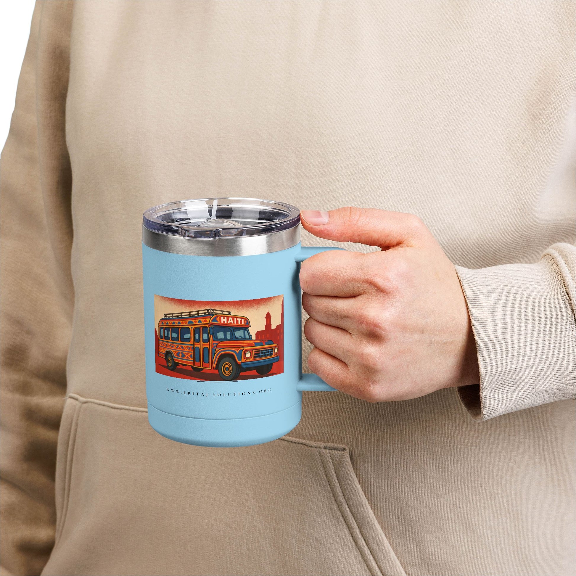 TapTap 1 Coffee Mug, Motivational Tumbler, Gift for Coffee Lovers, Unique Drinkware for Home, Office, Birthday Present