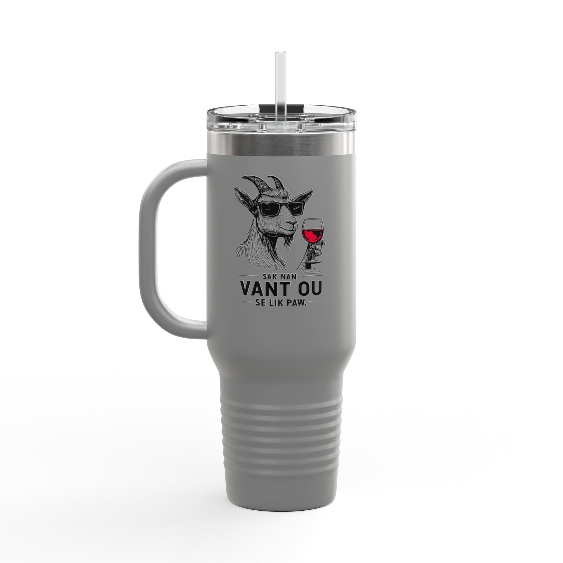 Zoe Kabrit Travel Mug - Funny Haitian Quote for Multiculturalism Aficionados, 40oz Insulated