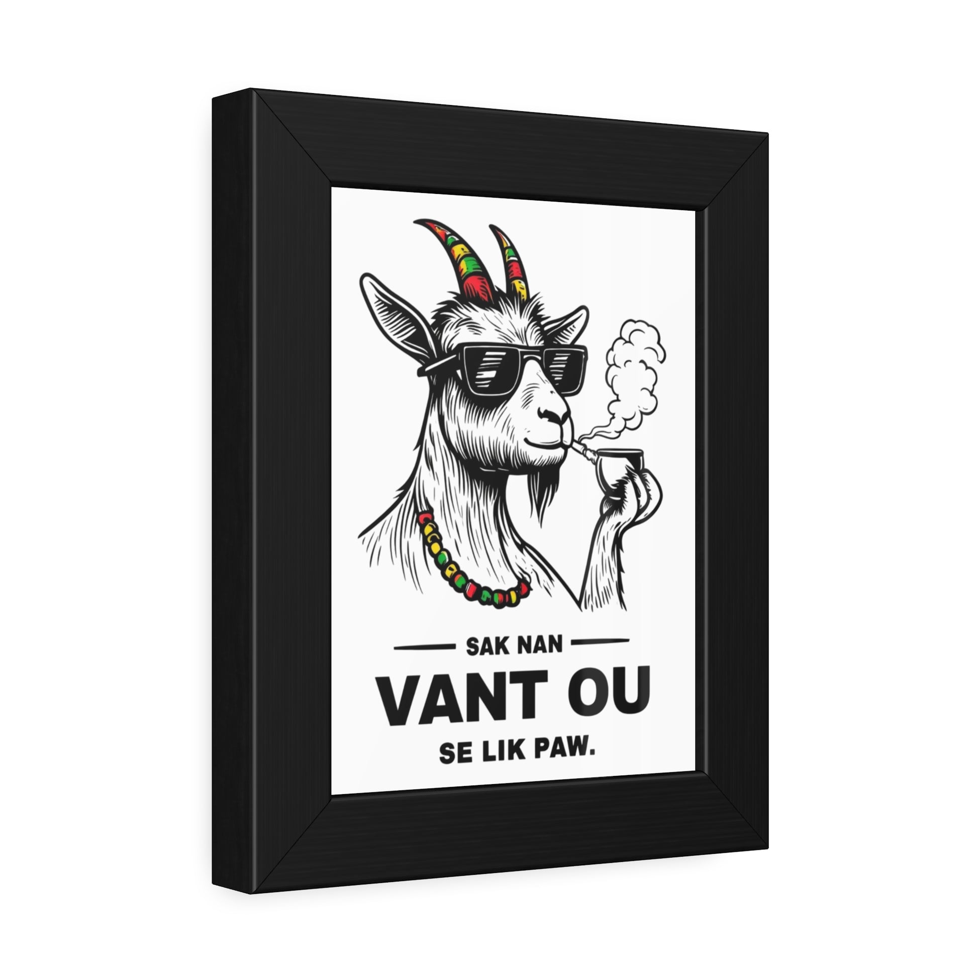Hilarious Goat Art Print