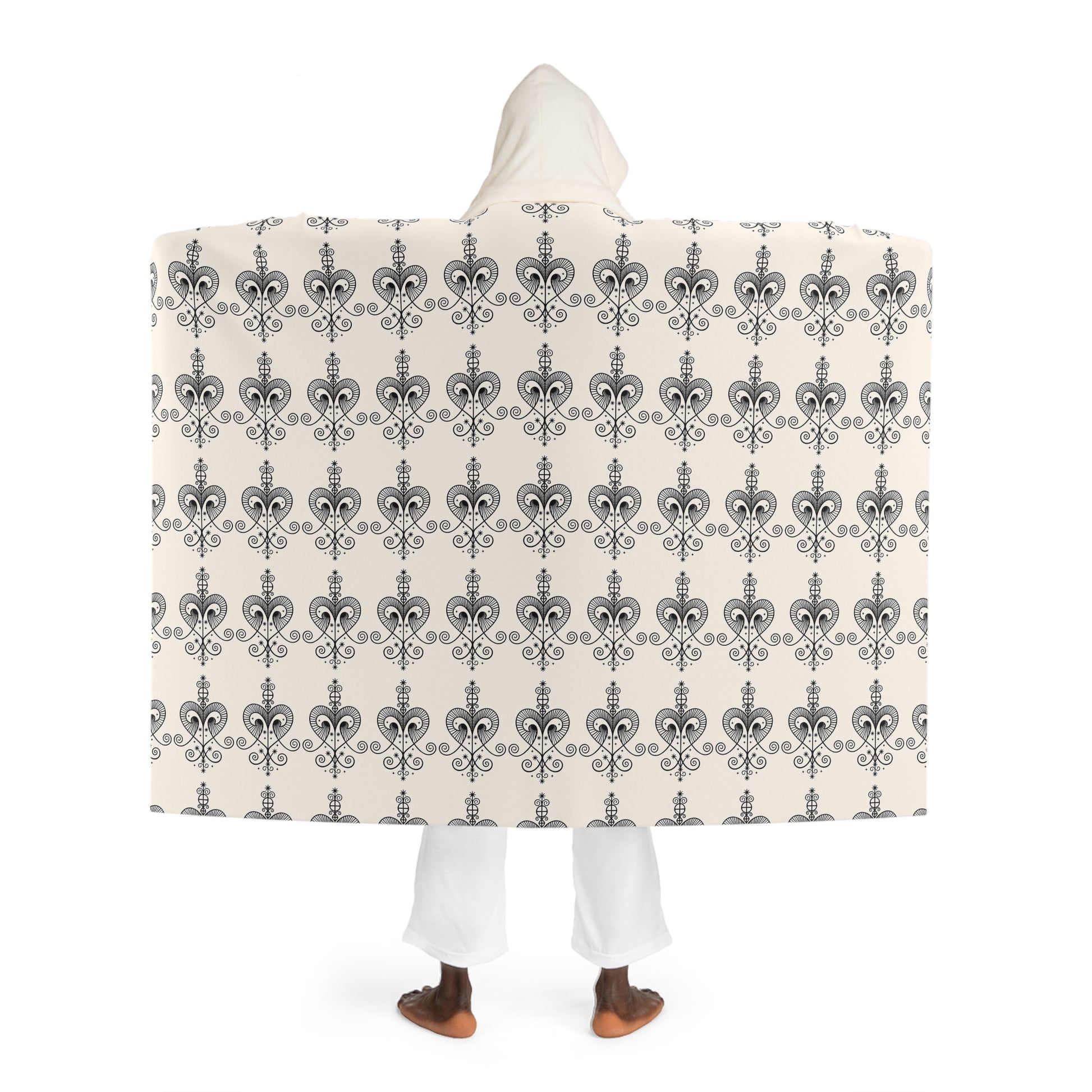 Freda Hooded Sherpa Fleece Blanket