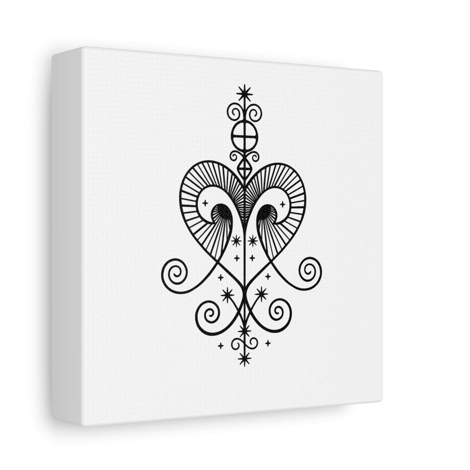 Freda Stretched Canvas, Black and White Wall Art