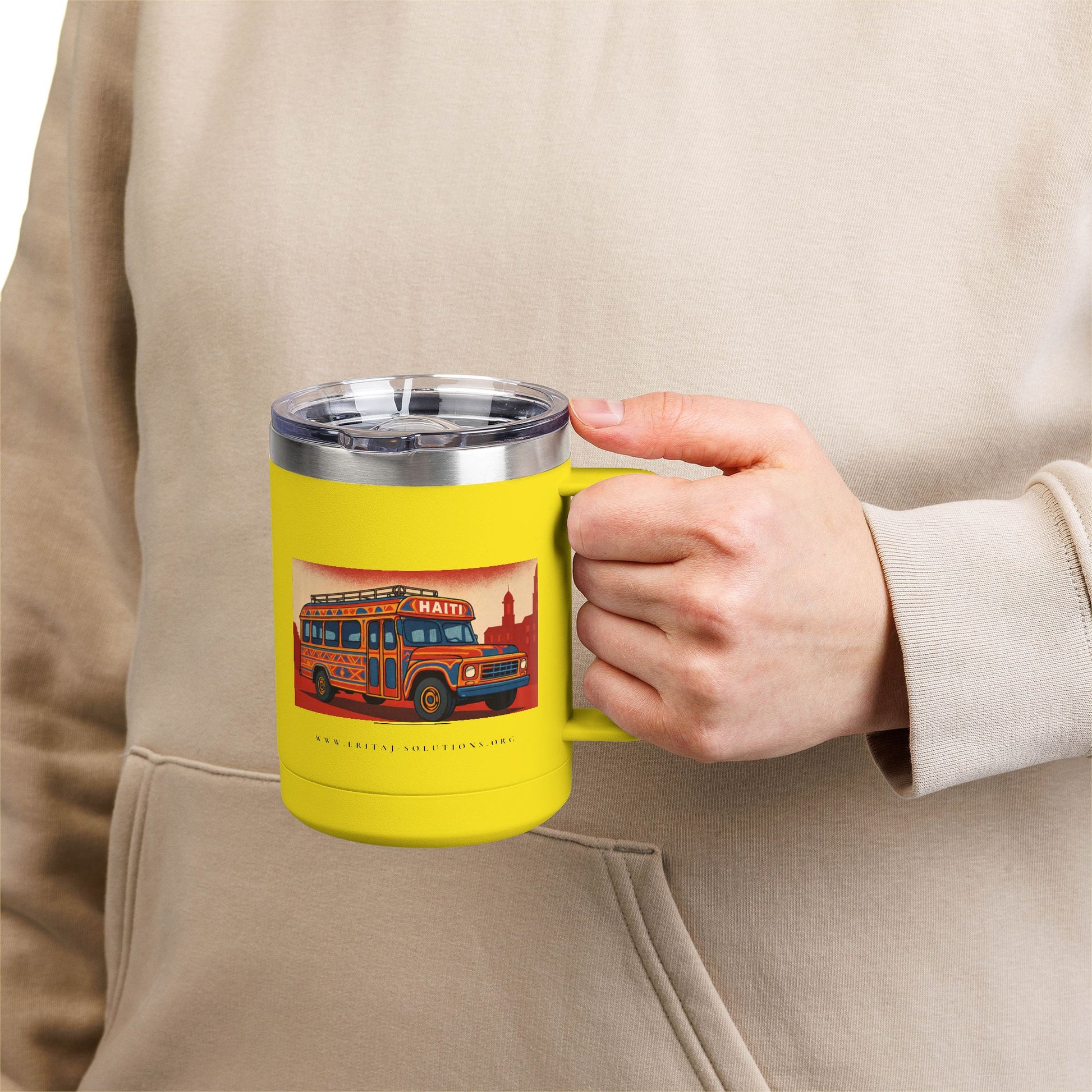 TapTap 1 Coffee Mug, Motivational Tumbler, Gift for Coffee Lovers, Unique Drinkware for Home, Office, Birthday Present