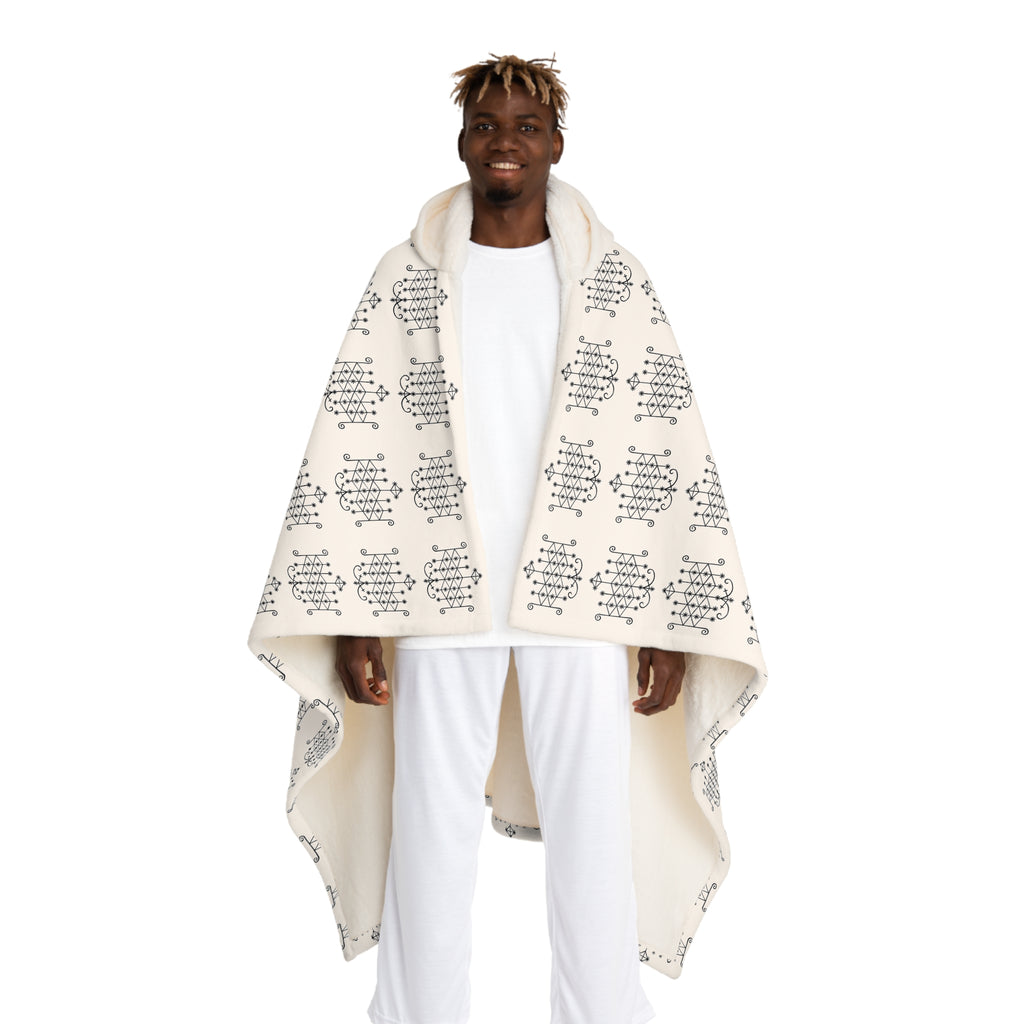 Lasirèn Hooded Sherpa Fleece Blanket