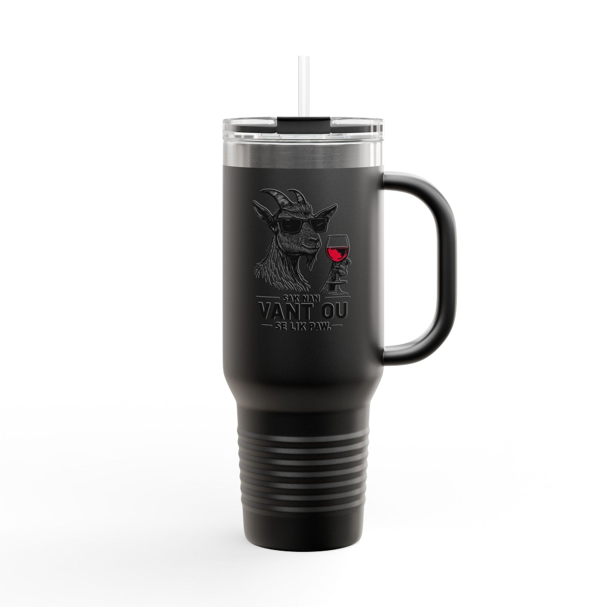 Zoe Kabrit Travel Mug - Funny Haitian Quote for Multiculturalism Aficionados, 40oz Insulated