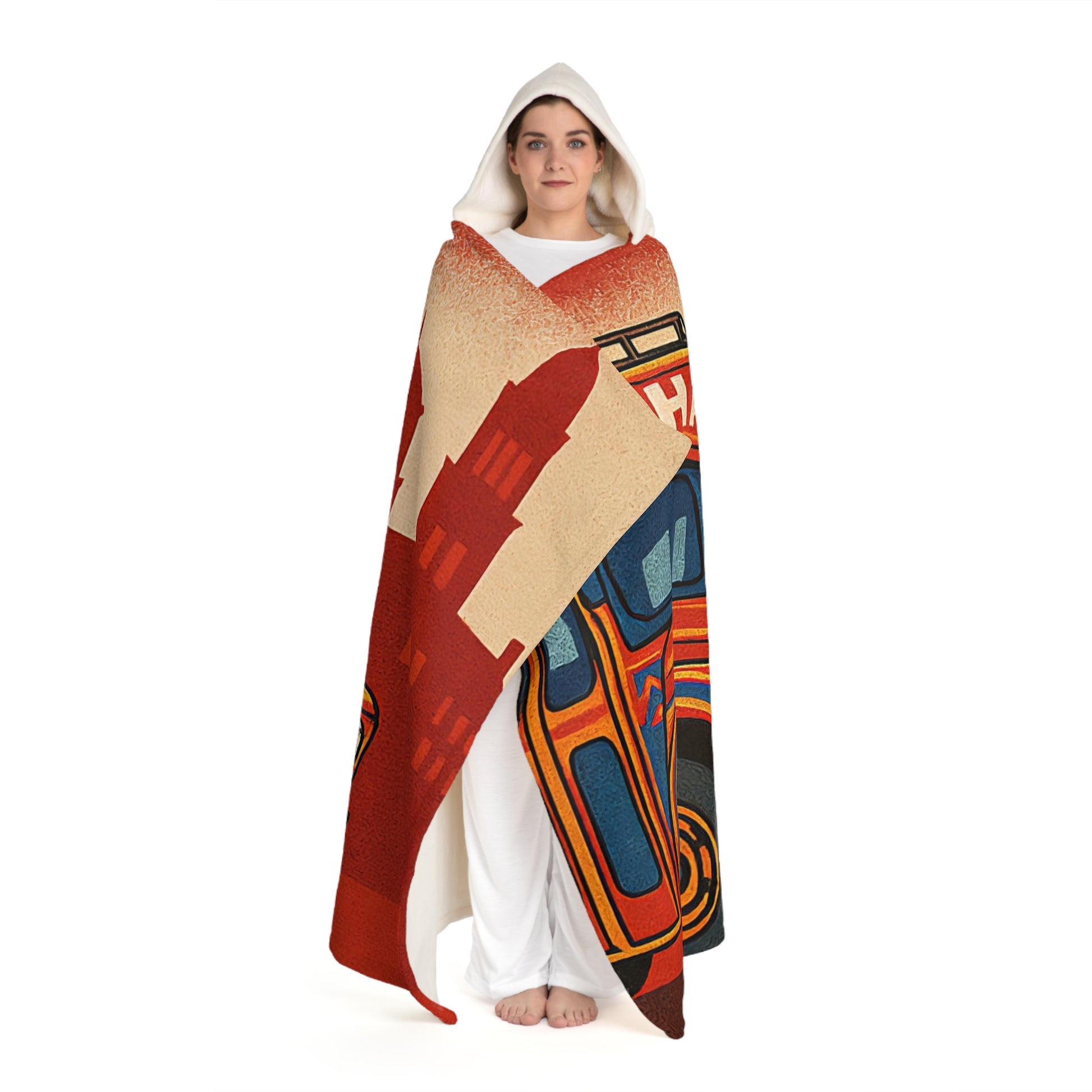 Springfield is ONE Hooded Sherpa Fleece Blanket