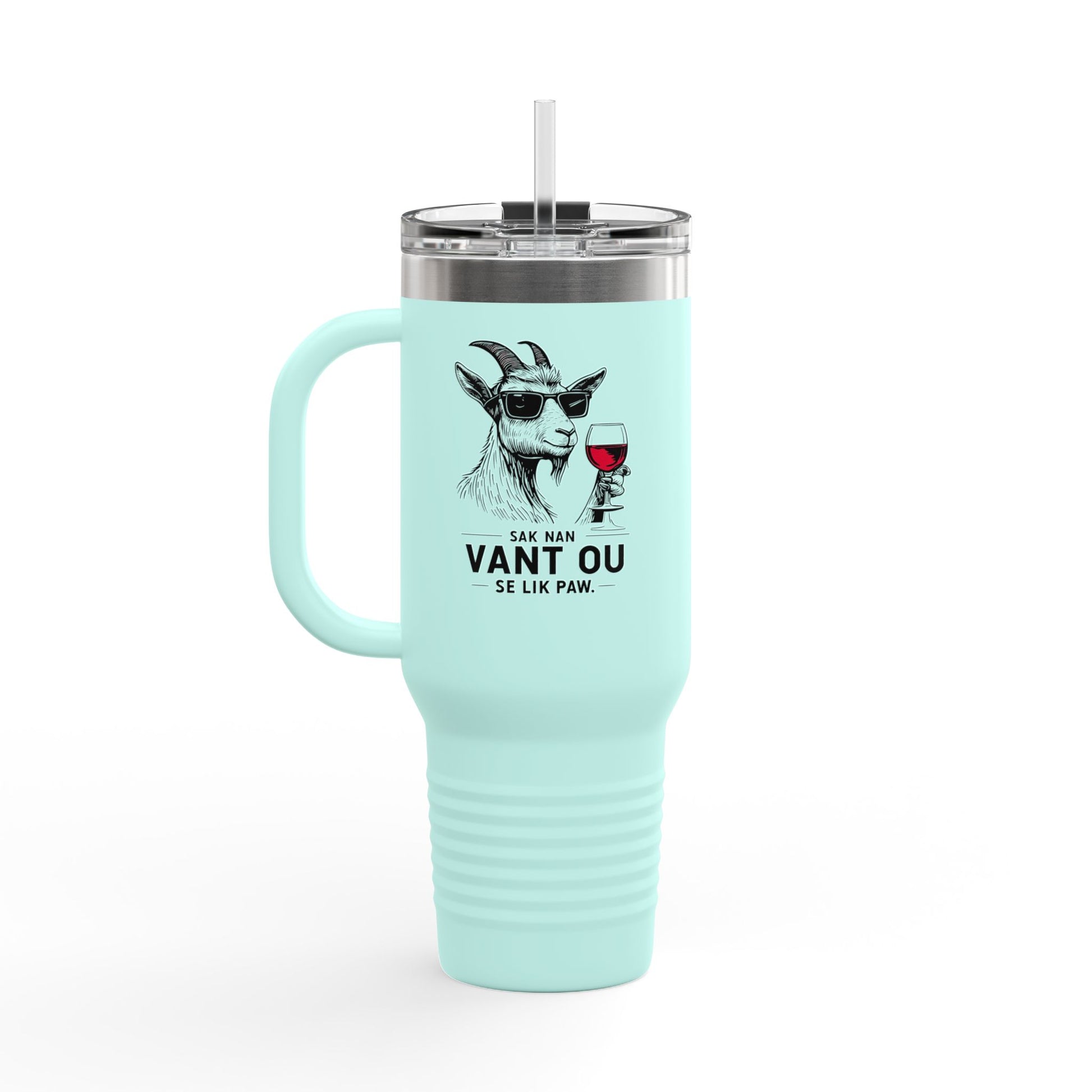 Zoe Kabrit Travel Mug - Funny Haitian Quote for Multiculturalism Aficionados, 40oz Insulated