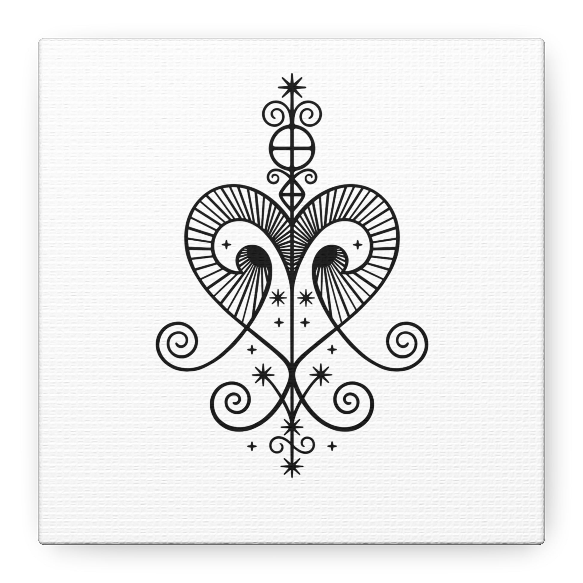 Freda Stretched Canvas, Black and White Wall Art