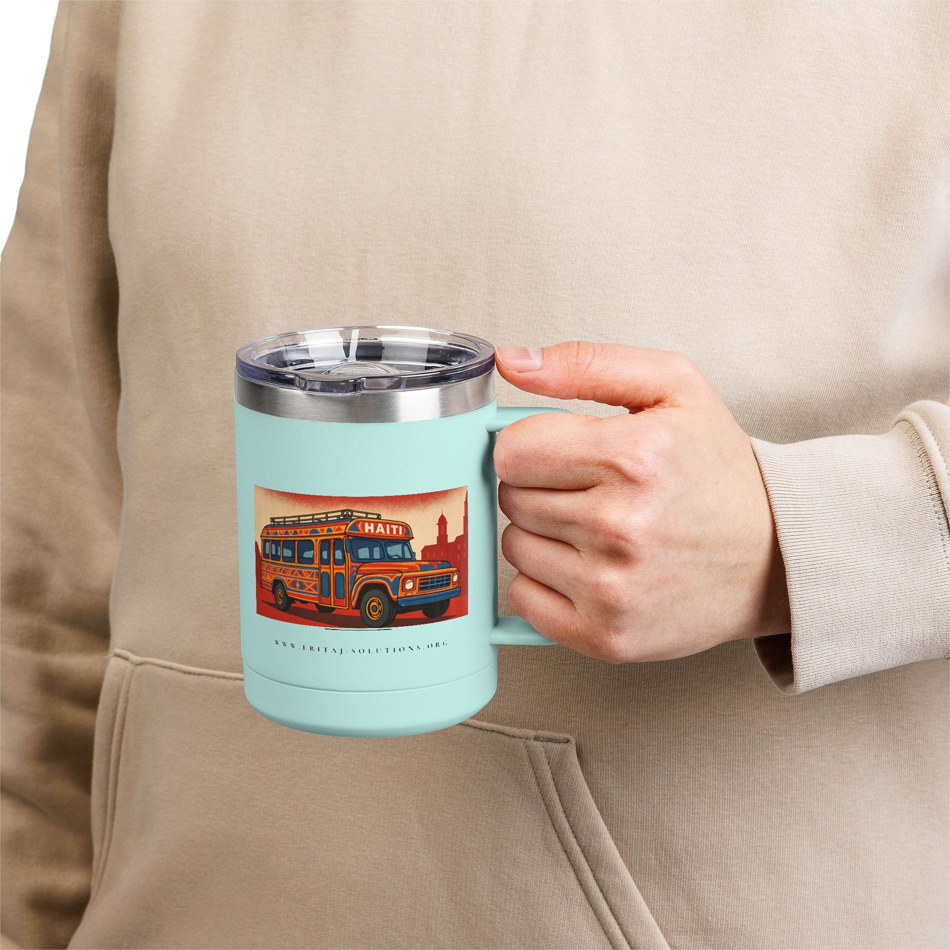TapTap 1 Coffee Mug, Motivational Tumbler, Gift for Coffee Lovers, Unique Drinkware for Home, Office, Birthday Present
