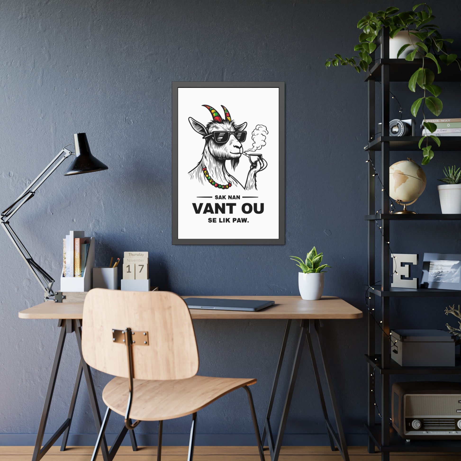 Hilarious Goat Art Print