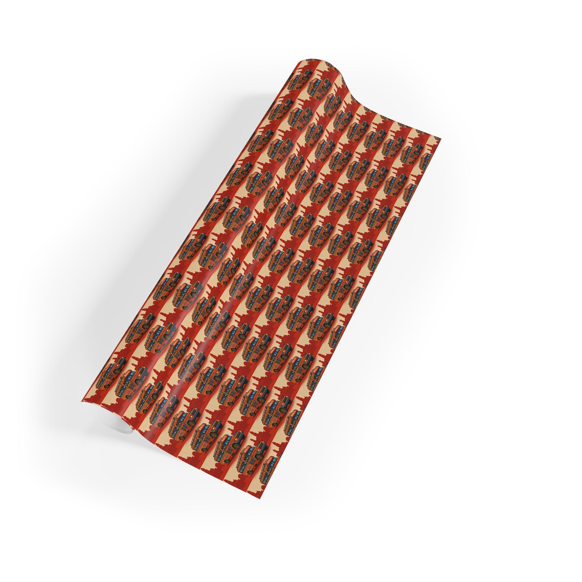 Ti Bwa Fouye Gift Wrapping Paper, Unique Holiday Wrap, Eco-Friendly Gift Wrap, Birthday, Christmas, Art-Inspired Packaging