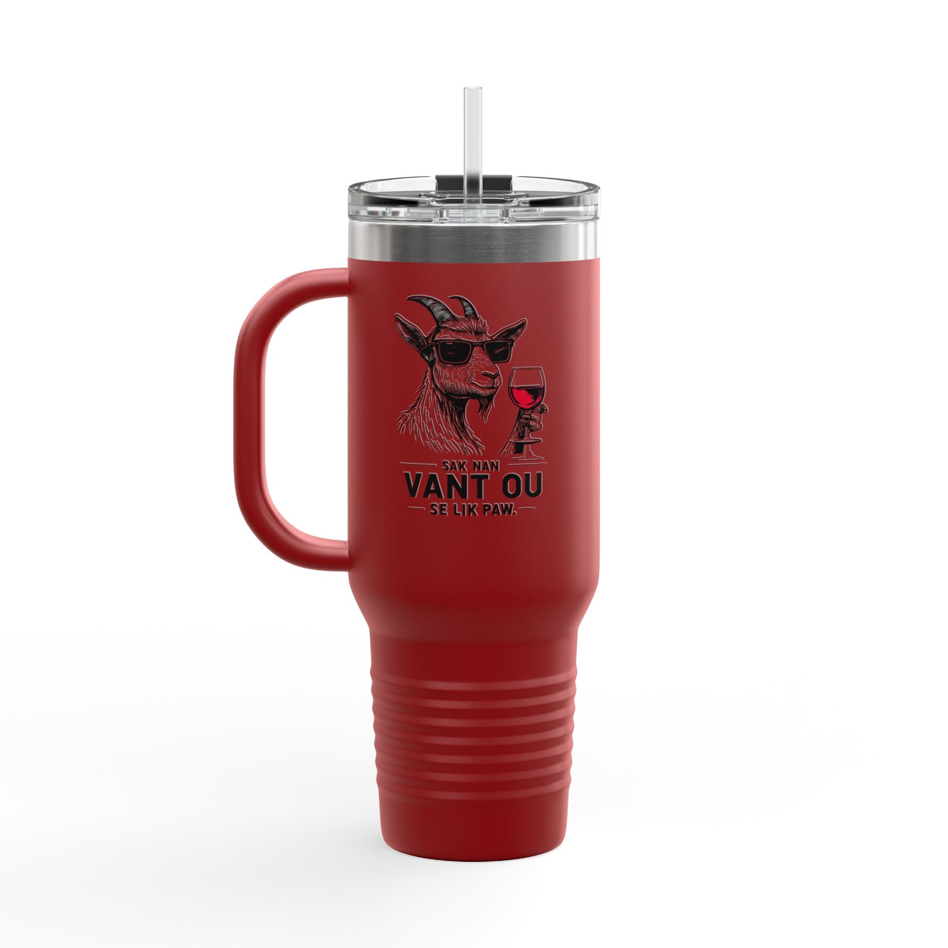 Zoe Kabrit Travel Mug - Funny Haitian Quote for Multiculturalism Aficionados, 40oz Insulated