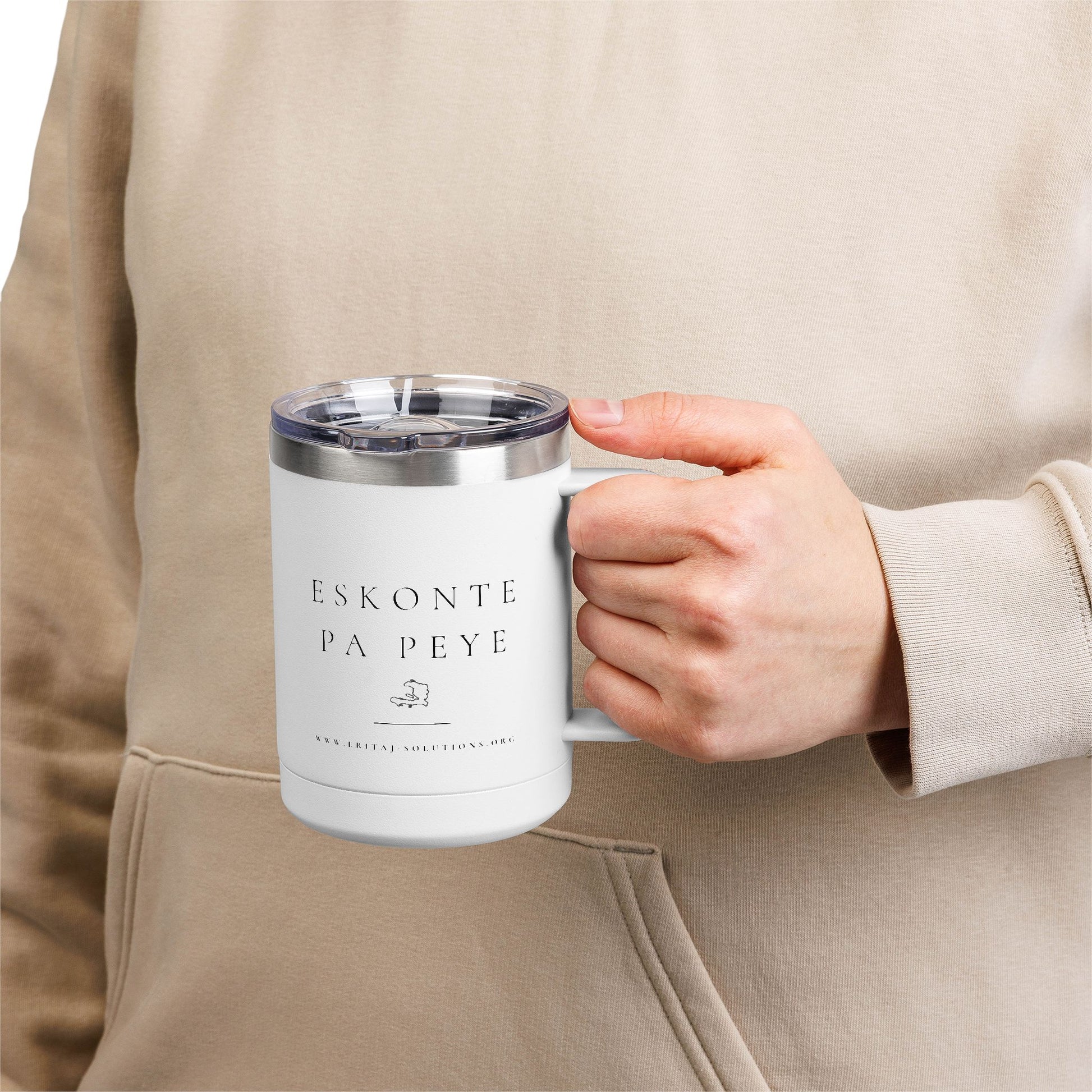 Eskonte pa Peye Coffee Mug, Motivational Tumbler, Gift for Coffee Lovers, Unique Drinkware for Home, Office, Birthday Present