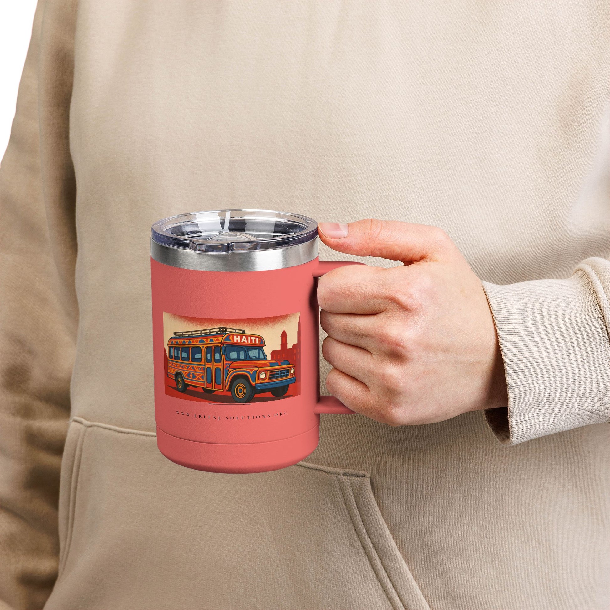 TapTap 1 Coffee Mug, Motivational Tumbler, Gift for Coffee Lovers, Unique Drinkware for Home, Office, Birthday Present