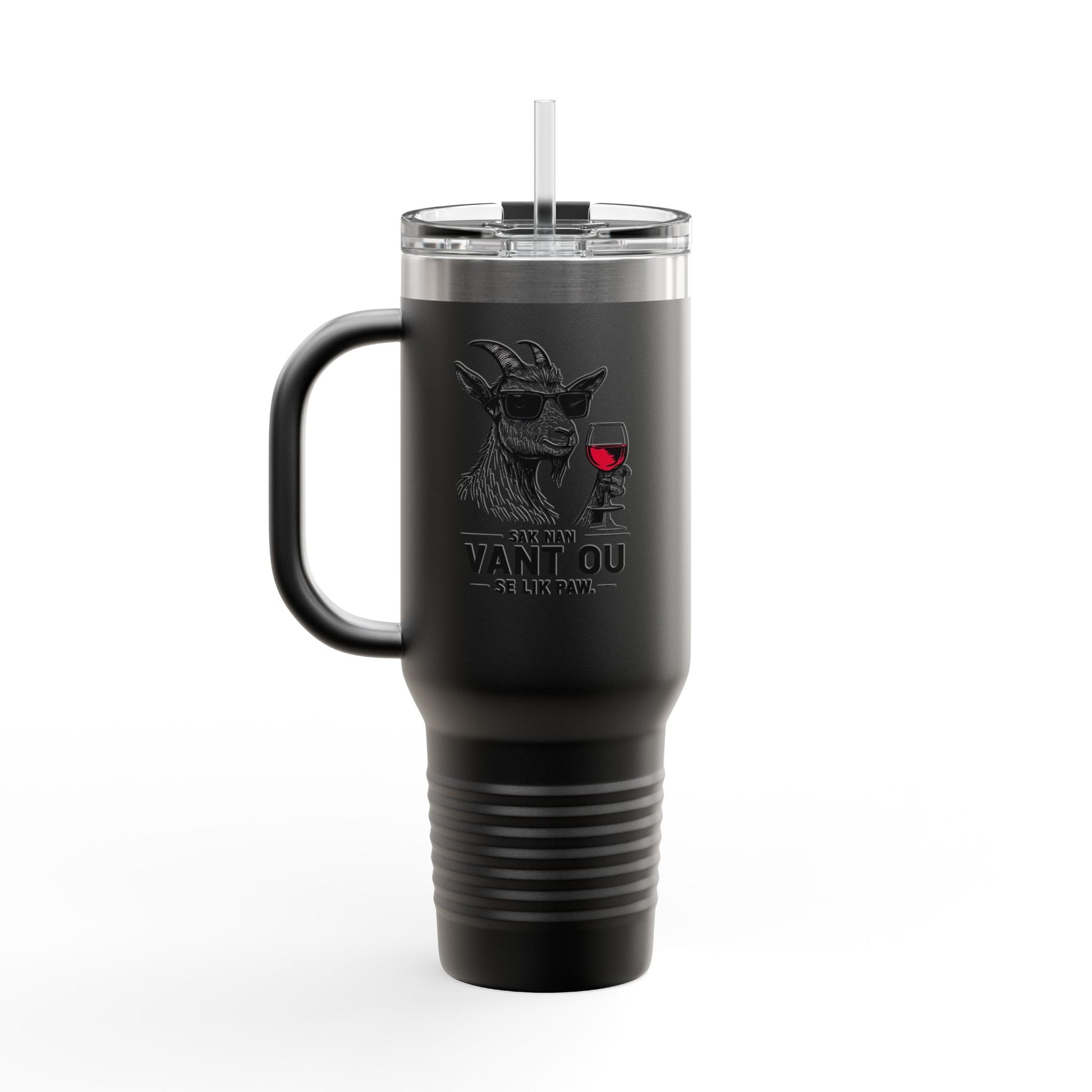 Zoe Kabrit Travel Mug - Funny Haitian Quote for Multiculturalism Aficionados, 40oz Insulated