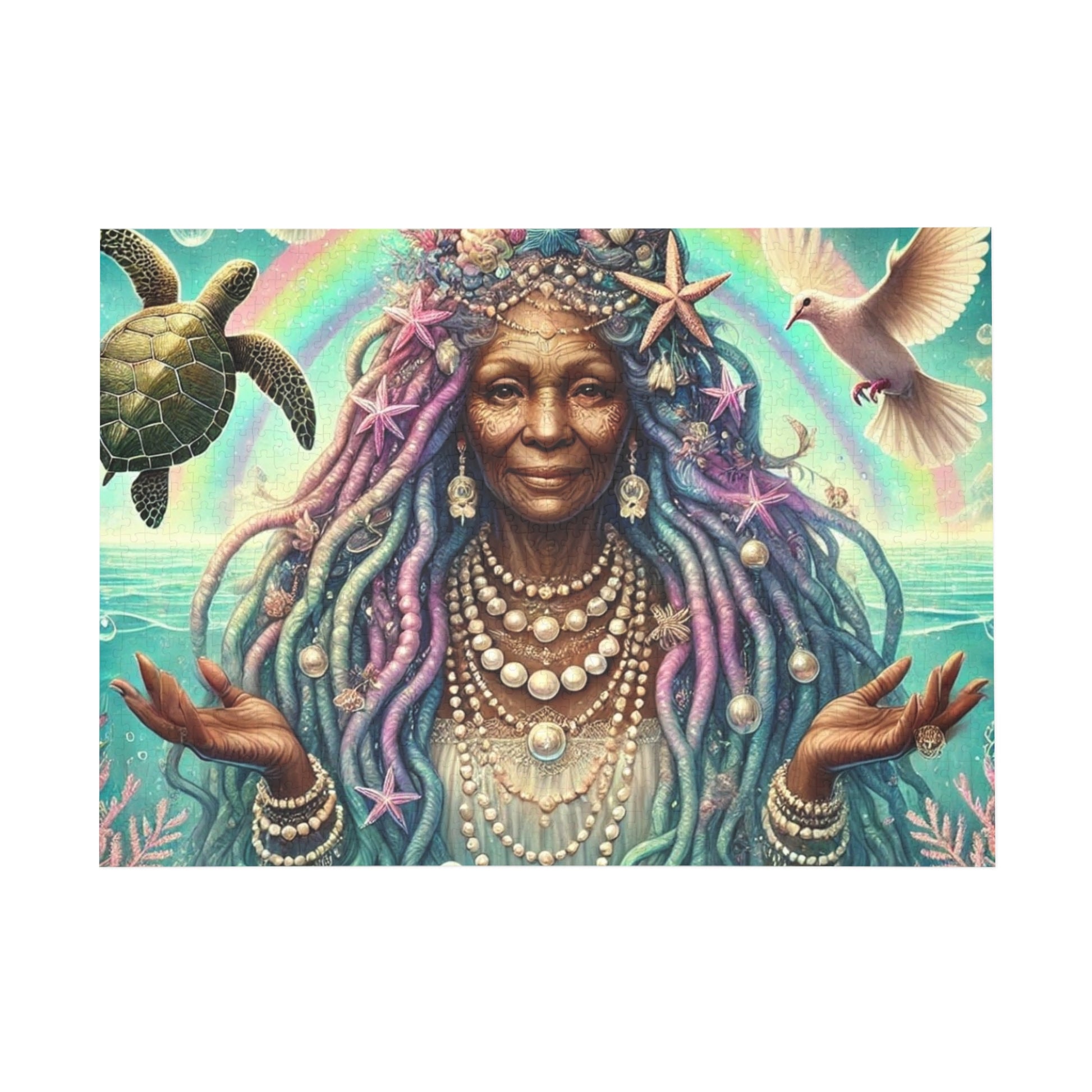 Puzzle - Mystical Mermaid Mother 1000-Piece