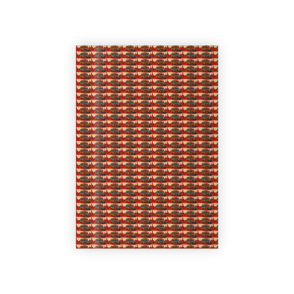 Ti Bwa Fouye Gift Wrapping Paper, Unique Holiday Wrap, Eco-Friendly Gift Wrap, Birthday, Christmas, Art-Inspired Packaging
