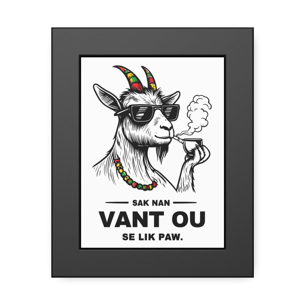 Hilarious Goat Art Print