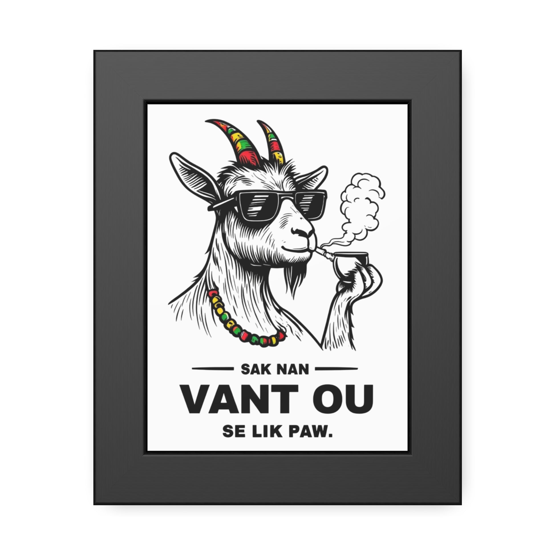 Hilarious Goat Art Print